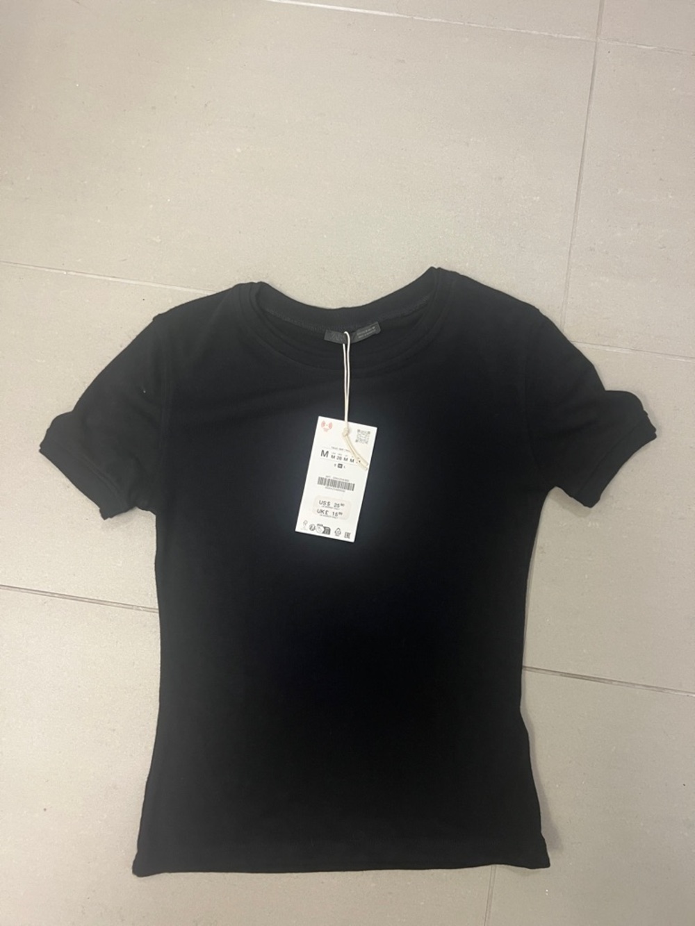 Zara Classic Black Women's Crewneck Tee